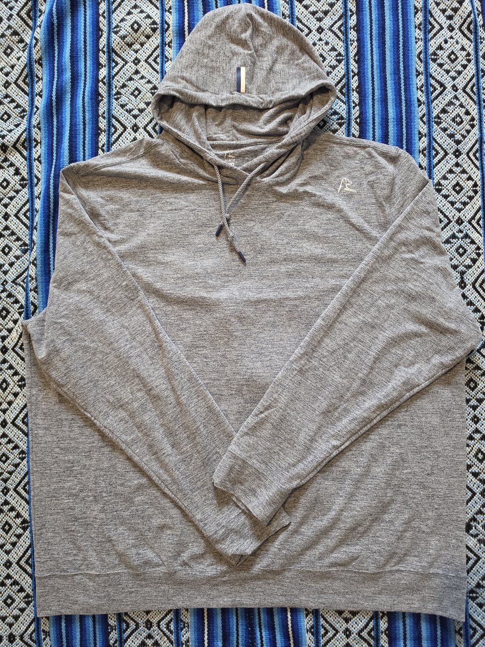 ​Rhoback The Hesi Performance Hoodie Size XXXL 3XL Heather Steel Gray